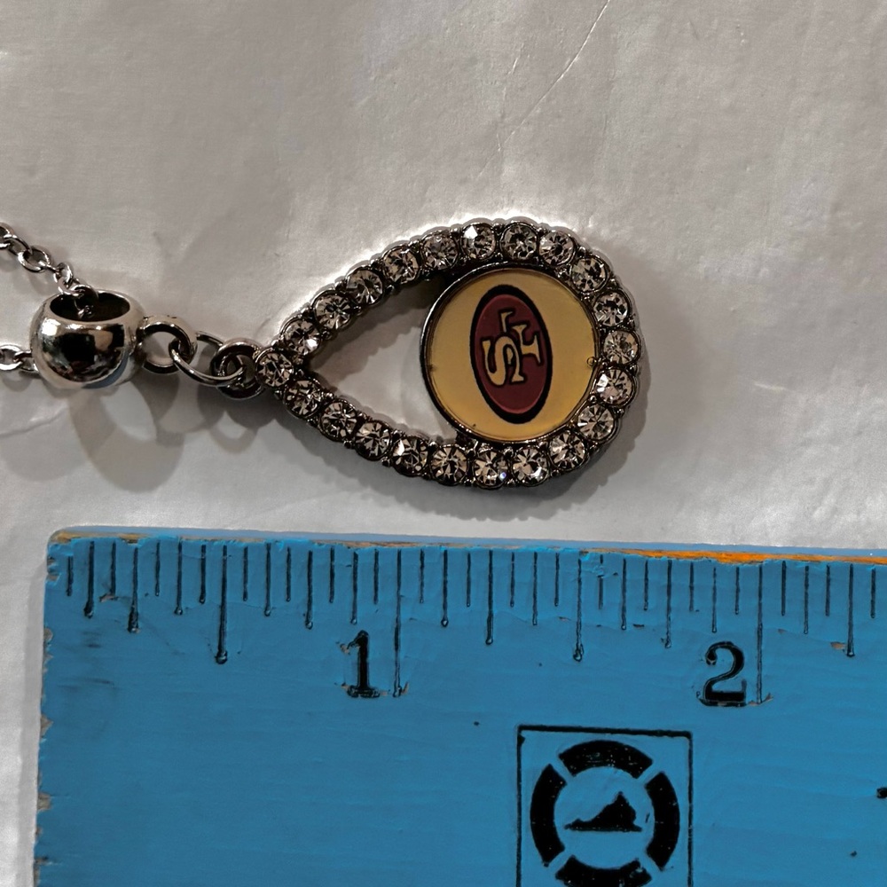 SAN FRANCISCO 49ers INSPIRED NECKLACE teardrop - Picture 4 of 7